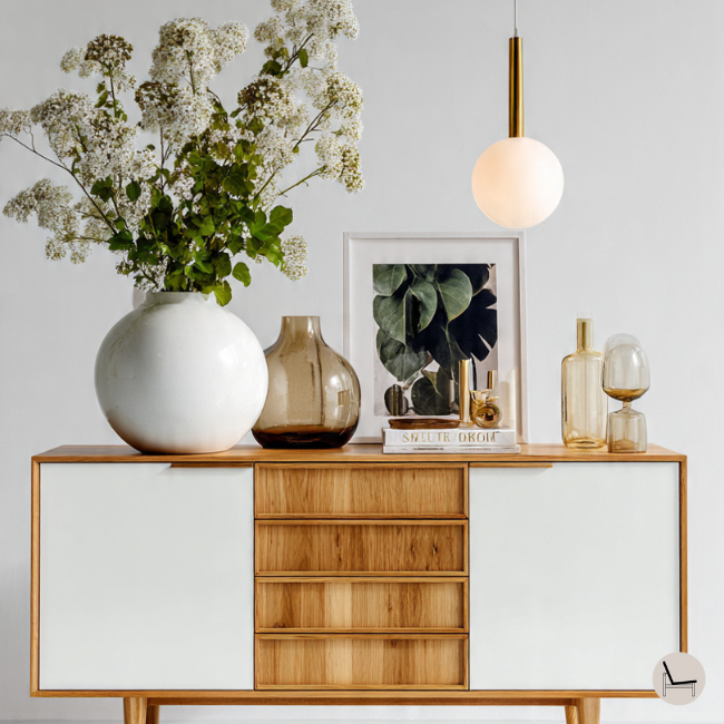 Contemporary style credenza styling tips on how to pick decorative objects and accents