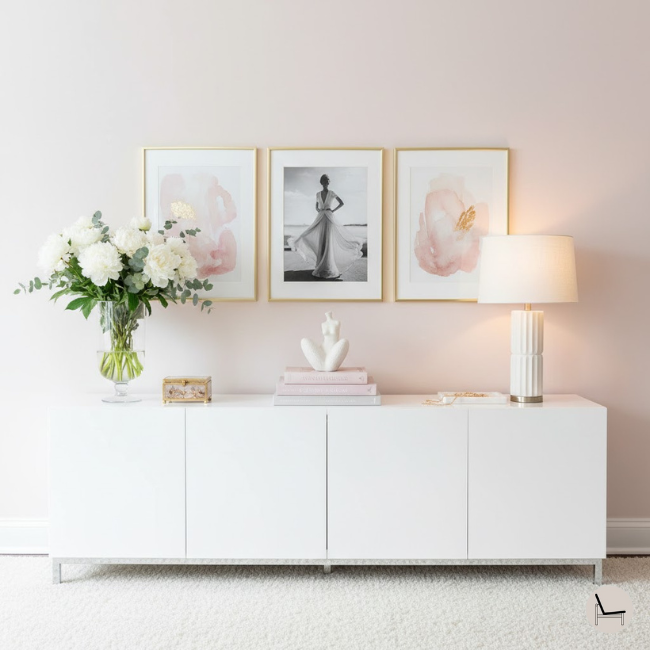 feminine chic credenza styling tips and tricks