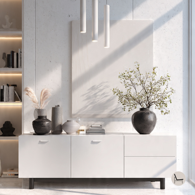 Modern style credenza styling tips