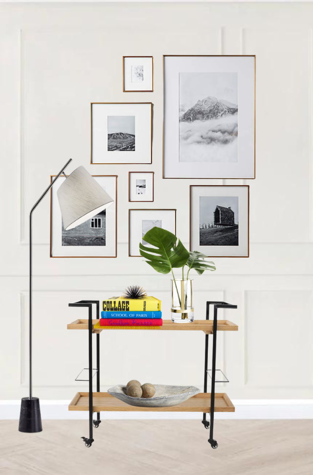 Boho bar cart