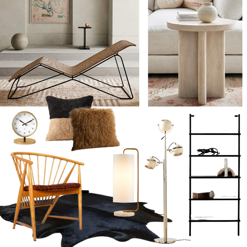 home decor mood board for creating a decorating plan