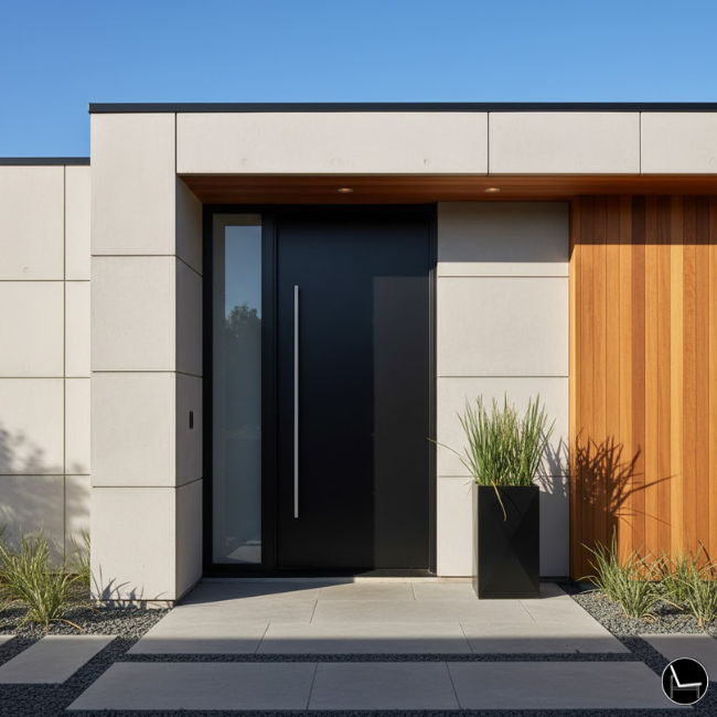 how to pick a black front door color