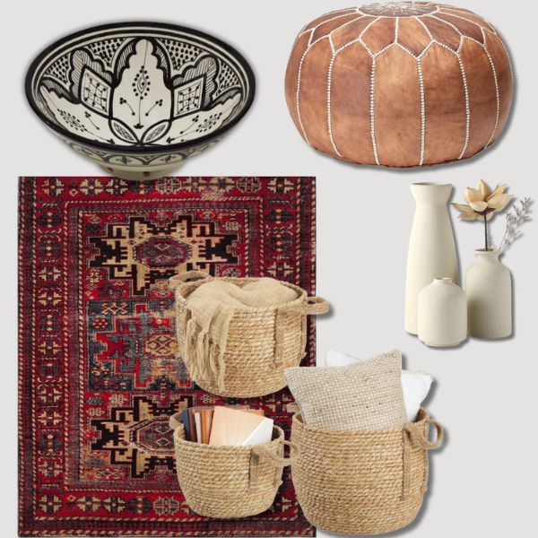 dark boho decor accessories and accents