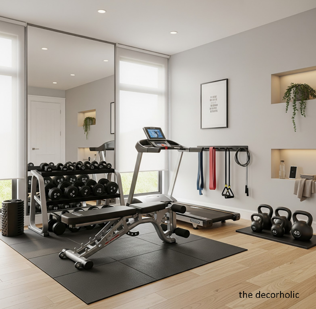 Modern and clean home gym ideas