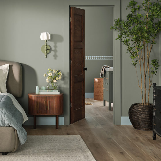 modern-bedroom-painted-in-valspar-Warm-Eucalyptus
