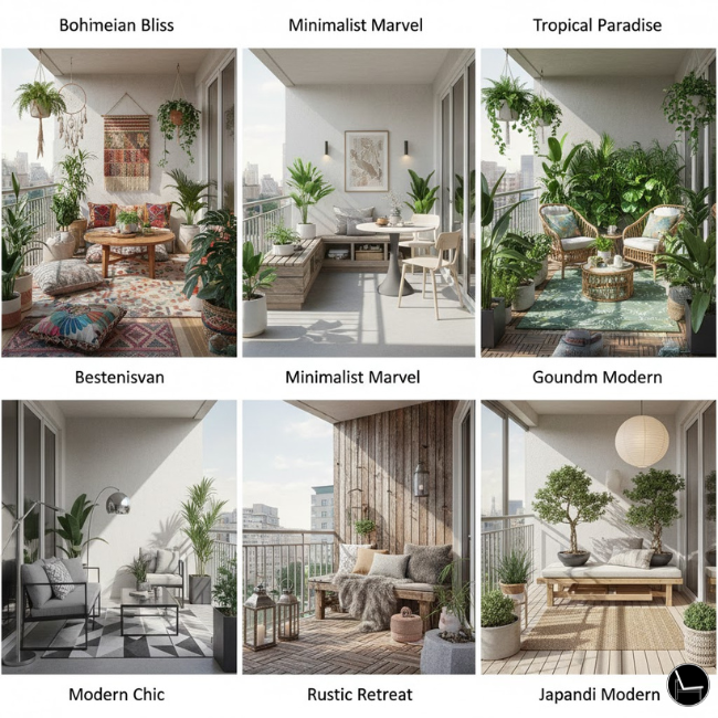 6 most popular apartment balcony styles