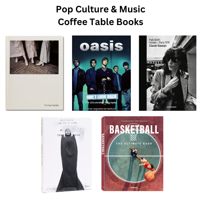 pop culture and music coffee table books to buy