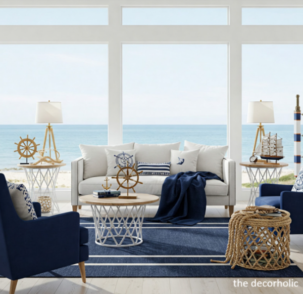 Beautiful view of Tropical Modern Apartment Nautical Theme Design