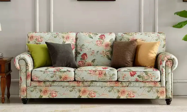 Floral bohemian sofa for a bold and rich look
