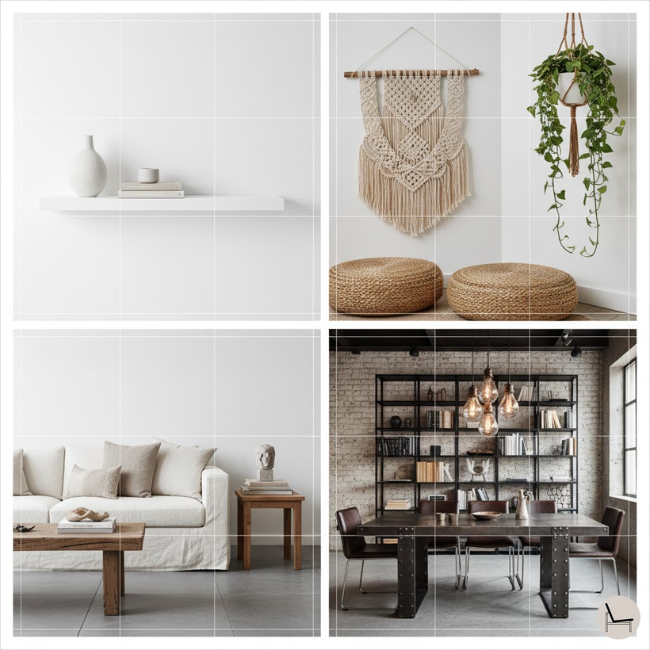 how to use the interior design rule of thirds for every home decor style