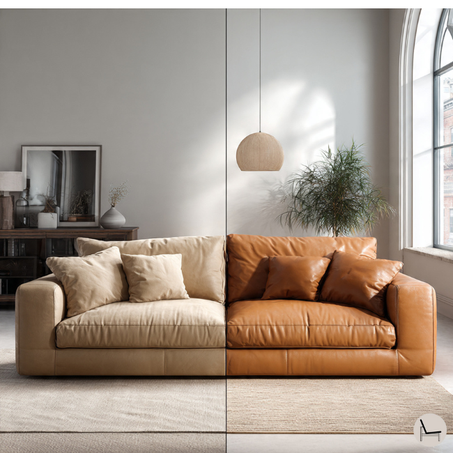 best performance fabric sofa vs leather sofa