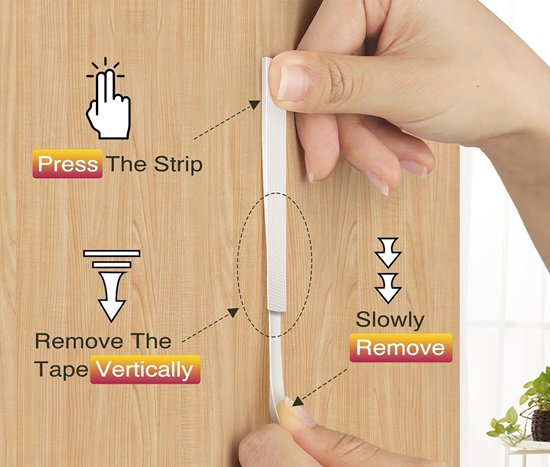 Safe removal techniques for renter-friendly wall decor adhesives and Command strips