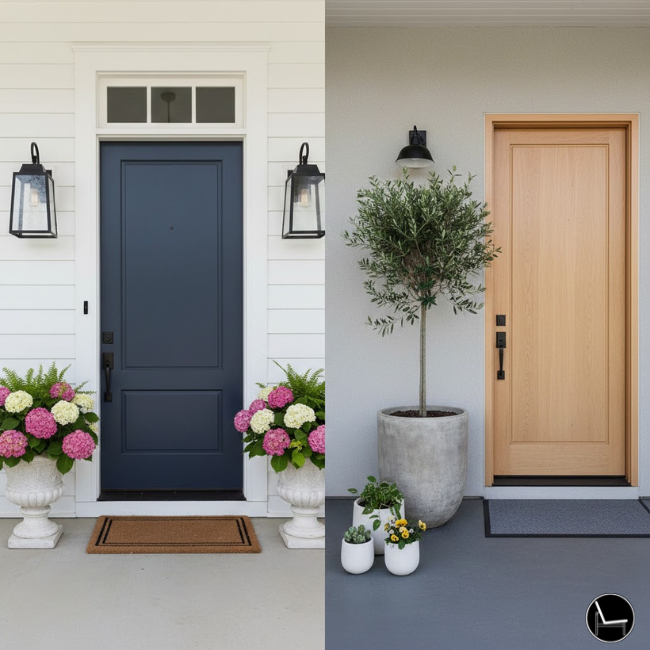 spring porch decor symmetrical vs asymmetrical focal point design examples