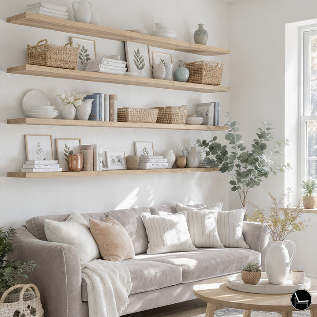 how to style a cottage apartment with soft textures and decor elements