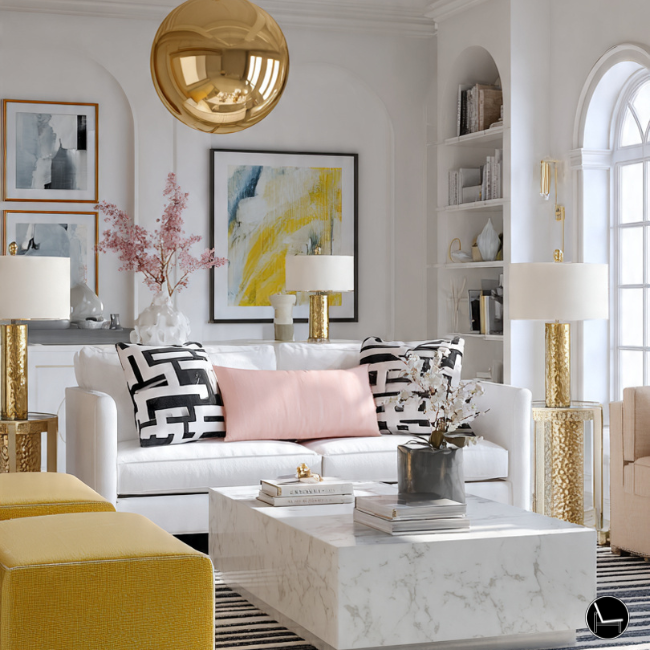 Real apartment styling by The Decorholic