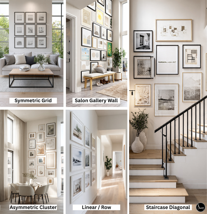 what is a gallery wall layout guide