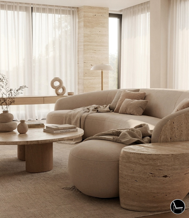 how to light a warm minimalist living room