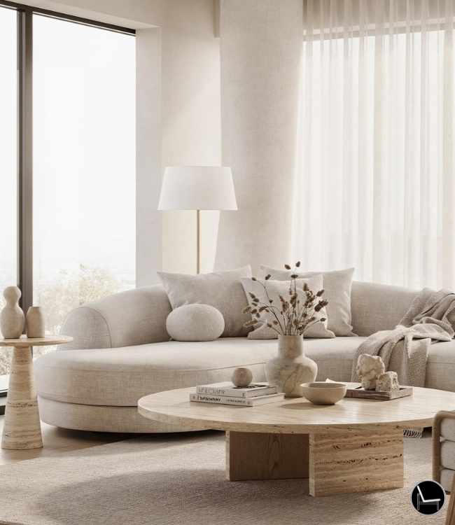 warm minimalist living room trends