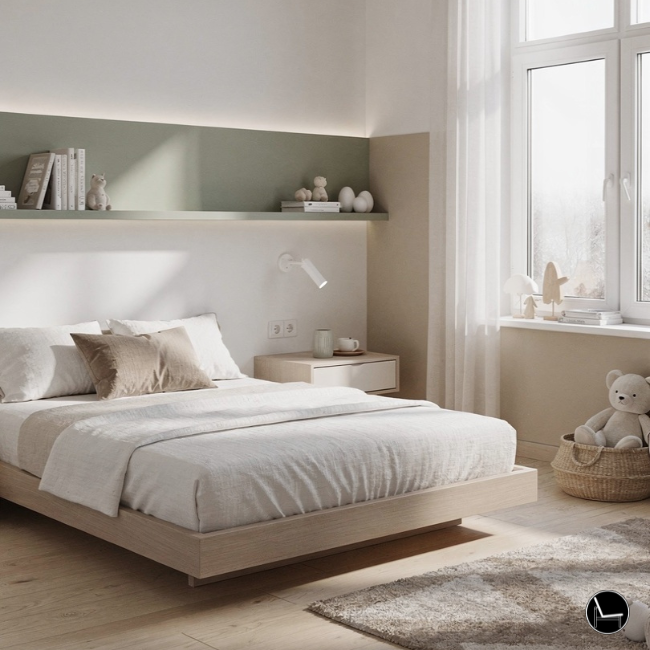 why small bedroom feels unfinished because headboard is too narrow