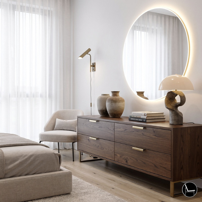 apartment bedroom dresser styling guide