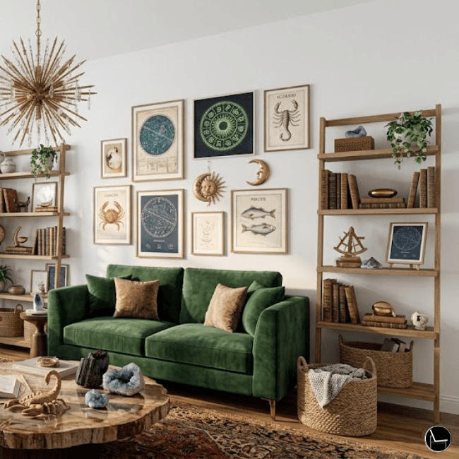 zodiac interior design element anchor flow living room example