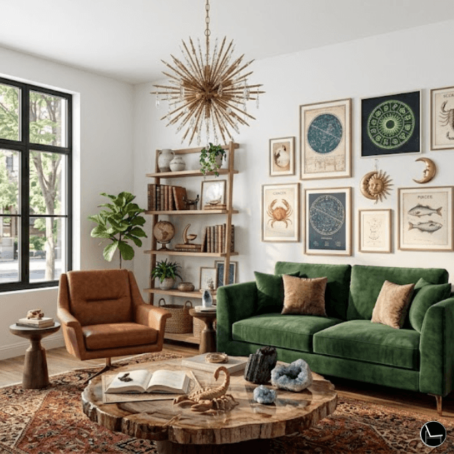 zodiac interior design rental studio styled by ruling element